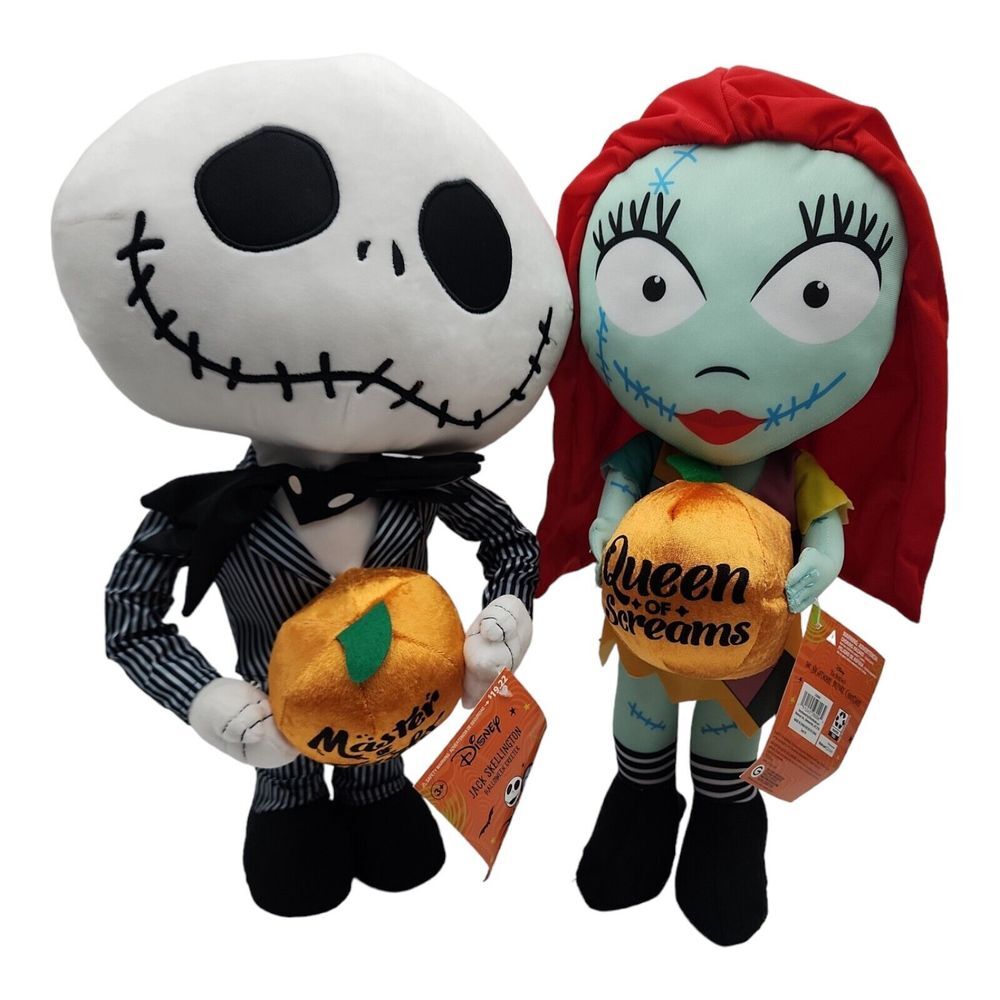 Sally & Jack Disney Nightmare Before Christmas 20" Halloween Door Greeter Plush‎